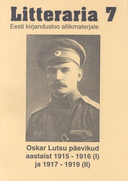 Pisipilt Oskar Lutsu päevikud aastaist 1915-1916 (I) ja 1917-1919 (II)