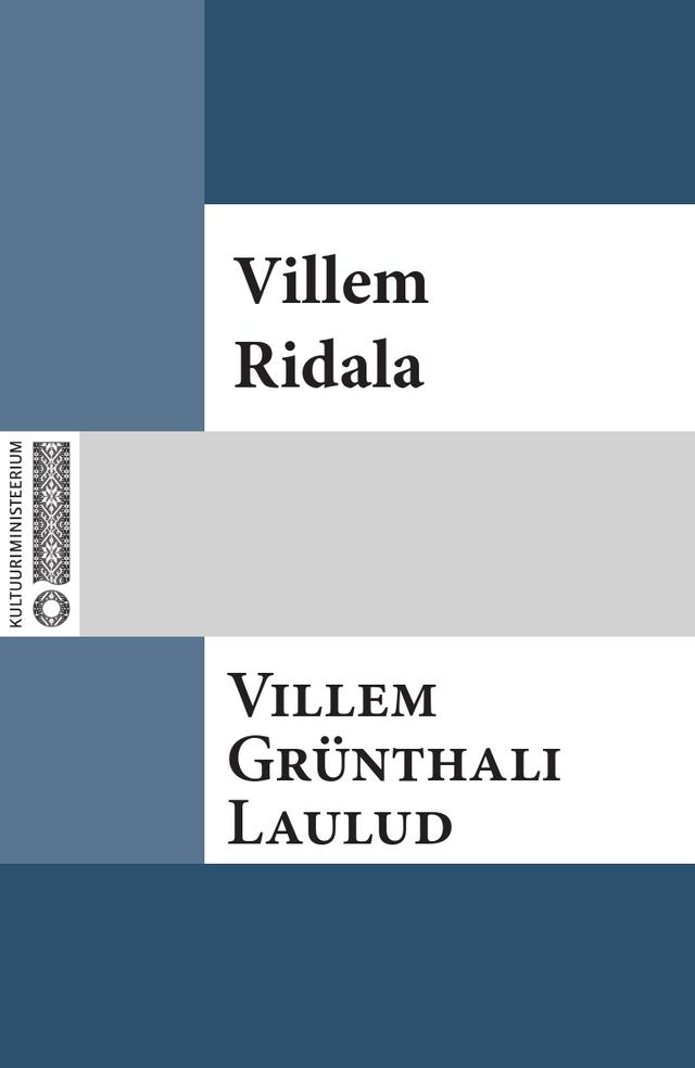 Pisipilt Villem Grünthali laulud